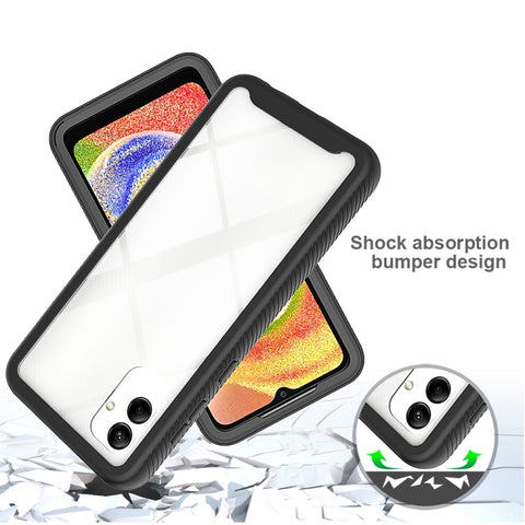 Two-layer Integrated Transparent TPU + PC + PET Protective Phone Case, For Samsung Galaxy A04, For Samsung Galaxy A14 5G
