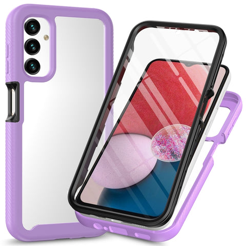 Two-layer Integrated Transparent TPU + PC + PET Protective Phone Case, For Samsung Galaxy A04, For Samsung Galaxy A14 5G