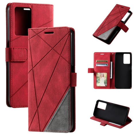Skin Feel Splicing Leather Phone Case, For OPPO A57 2022, For Realme C30 4G, For Samsung Galaxy S23 5G, For Samsung Galaxy S23+ 5G, For Xiaomi 12T / Redmi K50 Ultra, For Samsung Galaxy S23 Ultra 5G, For Xiaomi Redmi 11 Prime 4G, For Samsung Galaxy A14 ...