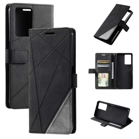 Skin Feel Splicing Leather Phone Case, For OPPO A57 2022, For Realme C30 4G, For Samsung Galaxy S23 5G, For Samsung Galaxy S23+ 5G, For Xiaomi 12T / Redmi K50 Ultra, For Samsung Galaxy S23 Ultra 5G, For Xiaomi Redmi 11 Prime 4G, For Samsung Galaxy A14 ...