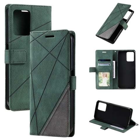 Skin Feel Splicing Leather Phone Case, For OPPO A57 2022, For Realme C30 4G, For Samsung Galaxy S23 5G, For Samsung Galaxy S23+ 5G, For Xiaomi 12T / Redmi K50 Ultra, For Samsung Galaxy S23 Ultra 5G, For Xiaomi Redmi 11 Prime 4G, For Samsung Galaxy A14 ...