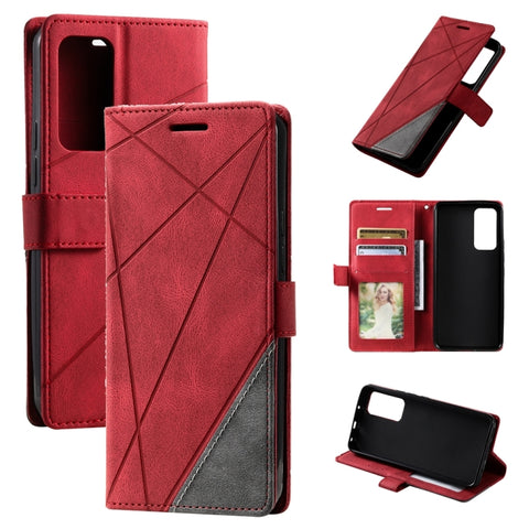 Skin Feel Splicing Leather Phone Case, For OPPO A57 2022, For Realme C30 4G, For Samsung Galaxy S23 5G, For Samsung Galaxy S23+ 5G, For Xiaomi 12T / Redmi K50 Ultra, For Samsung Galaxy S23 Ultra 5G, For Xiaomi Redmi 11 Prime 4G, For Samsung Galaxy A14 ...