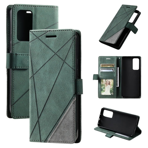 Skin Feel Splicing Leather Phone Case, For OPPO A57 2022, For Realme C30 4G, For Samsung Galaxy S23 5G, For Samsung Galaxy S23+ 5G, For Xiaomi 12T / Redmi K50 Ultra, For Samsung Galaxy S23 Ultra 5G, For Xiaomi Redmi 11 Prime 4G, For Samsung Galaxy A14 ...