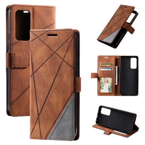 Skin Feel Splicing Leather Phone Case, For OPPO A57 2022, For Realme C30 4G, For Samsung Galaxy S23 5G, For Samsung Galaxy S23+ 5G, For Xiaomi 12T / Redmi K50 Ultra, For Samsung Galaxy S23 Ultra 5G, For Xiaomi Redmi 11 Prime 4G, For Samsung Galaxy A14 ...
