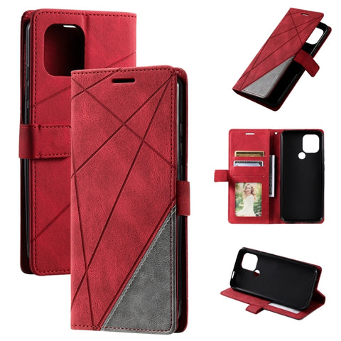 Skin Feel Splicing Leather Phone Case, For Google Pixel 7, For Xiaomi Redmi A1, For Google Pixel 7 Pro, For Google Pixel 6a, For Xiaomi Redmi A1+