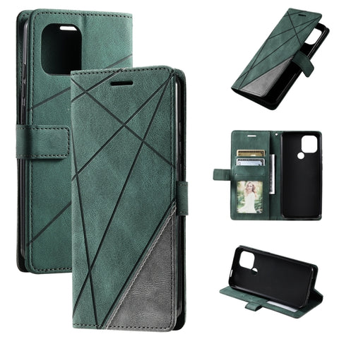 Skin Feel Splicing Leather Phone Case, For Google Pixel 7, For Xiaomi Redmi A1, For Google Pixel 7 Pro, For Google Pixel 6a, For Xiaomi Redmi A1+