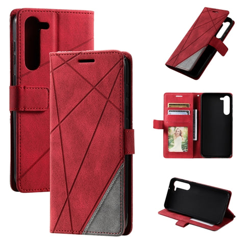 Skin Feel Splicing Leather Phone Case, For OPPO A57 2022, For Realme C30 4G, For Samsung Galaxy S23 5G, For Samsung Galaxy S23+ 5G, For Xiaomi 12T / Redmi K50 Ultra, For Samsung Galaxy S23 Ultra 5G, For Xiaomi Redmi 11 Prime 4G, For Samsung Galaxy A14 ...