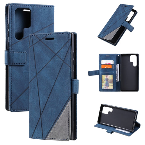 Skin Feel Splicing Leather Phone Case, For OPPO A57 2022, For Realme C30 4G, For Samsung Galaxy S23 5G, For Samsung Galaxy S23+ 5G, For Xiaomi 12T / Redmi K50 Ultra, For Samsung Galaxy S23 Ultra 5G, For Xiaomi Redmi 11 Prime 4G, For Samsung Galaxy A14 ...