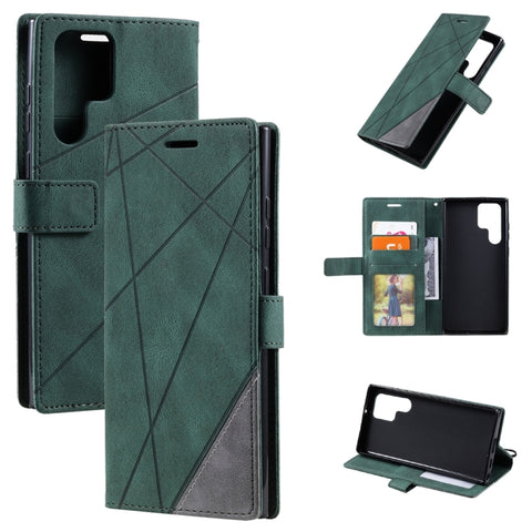 Skin Feel Splicing Leather Phone Case, For OPPO A57 2022, For Realme C30 4G, For Samsung Galaxy S23 5G, For Samsung Galaxy S23+ 5G, For Xiaomi 12T / Redmi K50 Ultra, For Samsung Galaxy S23 Ultra 5G, For Xiaomi Redmi 11 Prime 4G, For Samsung Galaxy A14 ...