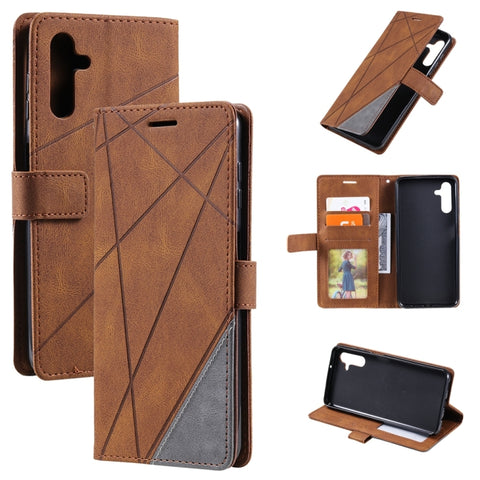 Skin Feel Splicing Leather Phone Case, For OPPO A57 2022, For Realme C30 4G, For Samsung Galaxy S23 5G, For Samsung Galaxy S23+ 5G, For Xiaomi 12T / Redmi K50 Ultra, For Samsung Galaxy S23 Ultra 5G, For Xiaomi Redmi 11 Prime 4G, For Samsung Galaxy A14 ...