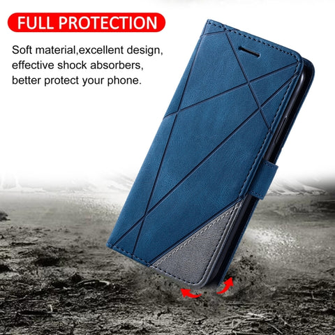 Skin Feel Splicing Leather Phone Case, For Google Pixel 7, For Xiaomi Redmi A1, For Google Pixel 7 Pro, For Google Pixel 6a, For Xiaomi Redmi A1+
