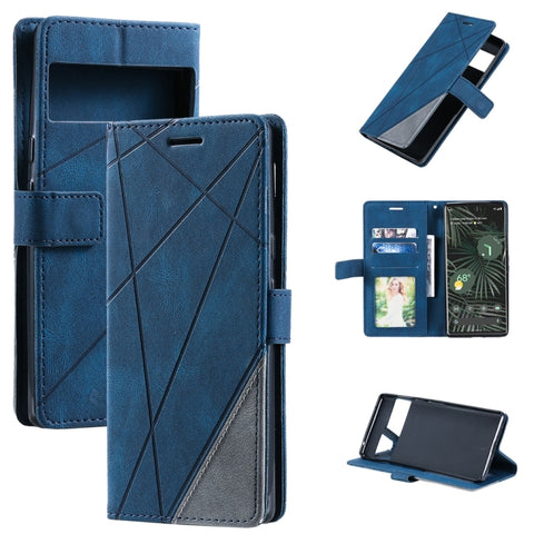 Skin Feel Splicing Leather Phone Case, For Google Pixel 7, For Xiaomi Redmi A1, For Google Pixel 7 Pro, For Google Pixel 6a, For Xiaomi Redmi A1+
