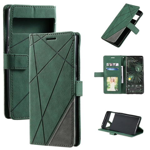 Skin Feel Splicing Leather Phone Case, For Google Pixel 7, For Xiaomi Redmi A1, For Google Pixel 7 Pro, For Google Pixel 6a, For Xiaomi Redmi A1+
