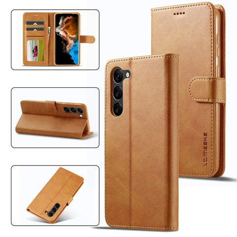 LC.IMEEKE Calf Texture Horizontal Flip Leather Phone Case, For Samsung Galaxy S23 5G, For Samsung Galaxy S23+ 5G, For Samsung Galaxy S23 Ultra 5G