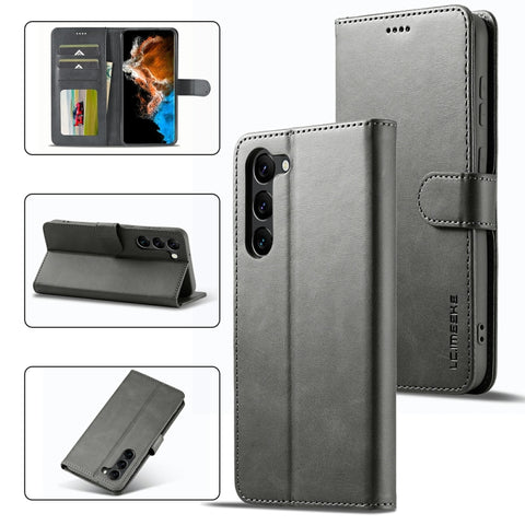 LC.IMEEKE Calf Texture Horizontal Flip Leather Phone Case, For Samsung Galaxy S23 5G, For Samsung Galaxy S23+ 5G, For Samsung Galaxy S23 Ultra 5G