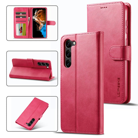 LC.IMEEKE Calf Texture Horizontal Flip Leather Phone Case, For Samsung Galaxy S23 5G, For Samsung Galaxy S23+ 5G, For Samsung Galaxy S23 Ultra 5G