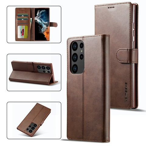LC.IMEEKE Calf Texture Horizontal Flip Leather Phone Case, For Samsung Galaxy S23 5G, For Samsung Galaxy S23+ 5G, For Samsung Galaxy S23 Ultra 5G