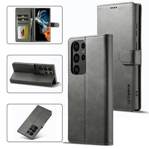 LC.IMEEKE Calf Texture Horizontal Flip Leather Phone Case, For Samsung Galaxy S23 5G, For Samsung Galaxy S23+ 5G, For Samsung Galaxy S23 Ultra 5G