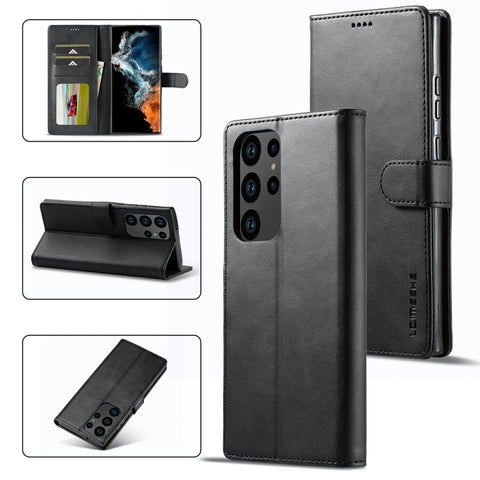 LC.IMEEKE Calf Texture Horizontal Flip Leather Phone Case, For Samsung Galaxy S23 5G, For Samsung Galaxy S23+ 5G, For Samsung Galaxy S23 Ultra 5G