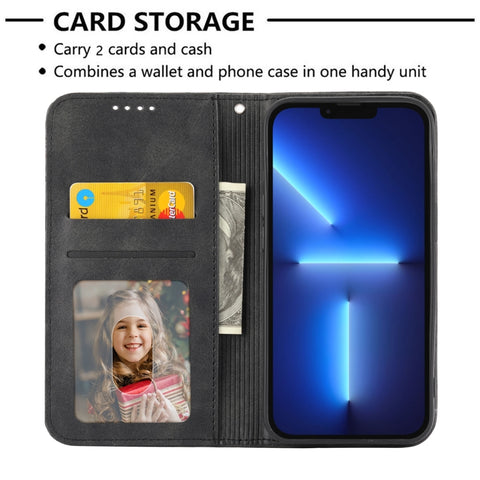 Cubic Grid Calf Texture Magnetic Leather Phone Case, For Samsung Galaxy A54 5G, For Samsung Galaxy A04e, For Xiaomi 13, For Xiaomi 13 Pro, For Xiaomi Poco C40, For Realme 10 4G