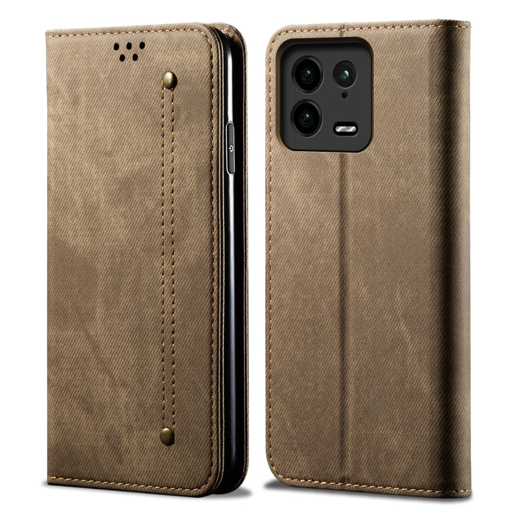 Denim Texture Leather Phone Case, For Xiaomi 13 Pro, For Samsung Galaxy S23 5G, For Samsung Galaxy S23+ 5G