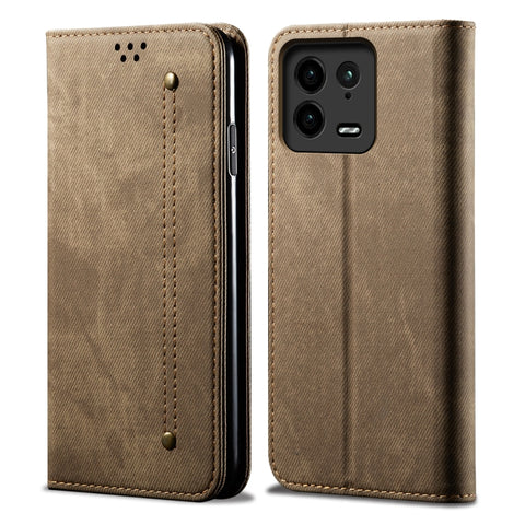 Denim Texture Leather Phone Case, For Xiaomi 13 Pro, For Samsung Galaxy S23 5G, For Samsung Galaxy S23+ 5G