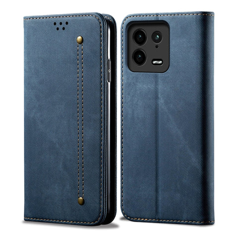 Denim Texture Leather Phone Case, For Xiaomi 13 Pro, For Samsung Galaxy S23 5G, For Samsung Galaxy S23+ 5G