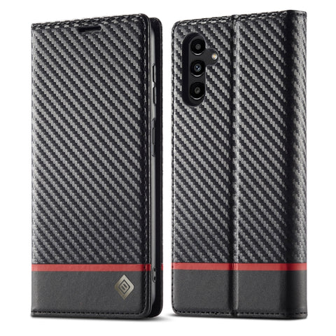 LC.IMEEKE Carbon Fiber Leather Phone Case, For Samsung Galaxy A54 5G