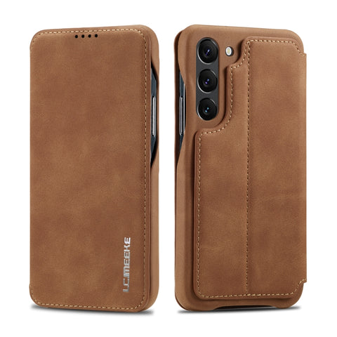 LC.IMEEKE Hon Ancient Series Flip Leather Phone Case, For Samsung Galaxy S23 5G, For Samsung Galaxy S23+ 5G