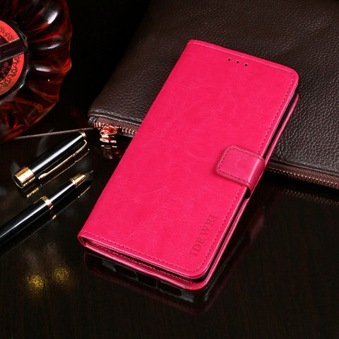 idewei Crazy Horse Texture Horizontal Flip Leather Case with Holder & Card Slots & Wallet, For Huawei Honor 30