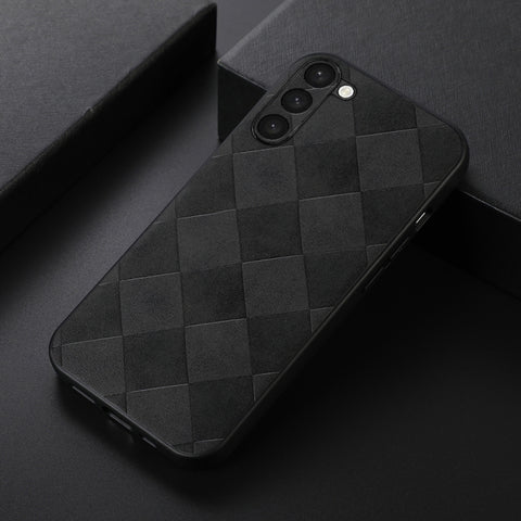 Weave Plaid PU Phone Case, For Samsung Galaxy S23 5G