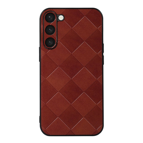 Weave Plaid PU Phone Case, For Samsung Galaxy S23 5G