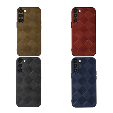Weave Plaid PU Phone Case, For Samsung Galaxy S23 5G