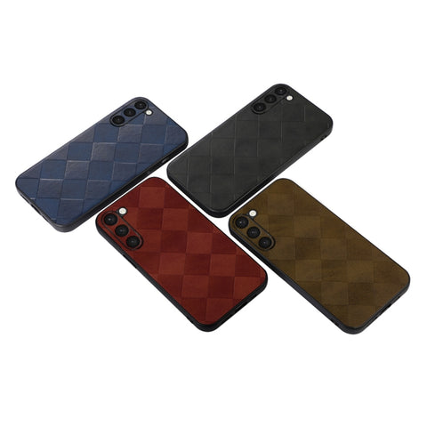 Weave Plaid PU Phone Case, For Samsung Galaxy S23 5G