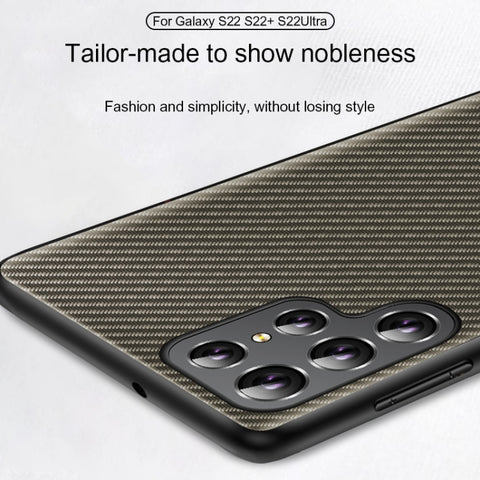 Carbon Fiber Texture Printing Phone Case, For Samsung Galaxy S23 5G, For Samsung Galaxy S23+ 5G, For Samsung Galaxy S23 Ultra 5G