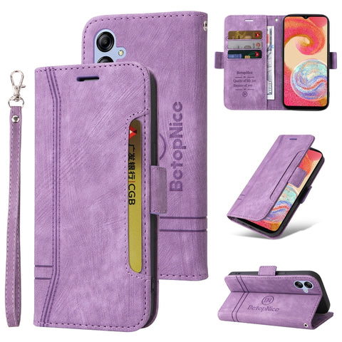 BETOPNICE Dual-side Buckle Leather Phone Case, For Samsung Galaxy A04e, For Samsung Galaxy A34 5G, For Samsung Galaxy A54 5G
