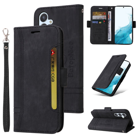 BETOPNICE Dual-side Buckle Leather Phone Case, For Samsung Galaxy A04e, For Samsung Galaxy A34 5G, For Samsung Galaxy A54 5G