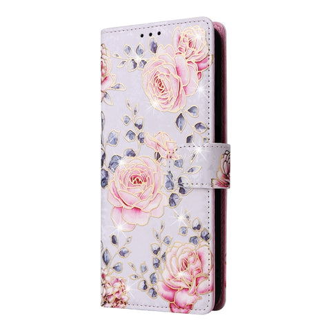 Bronzing Painting RFID Leather Phone Case, For Samsung Galaxy A22e 5G, For Samsung Galaxy A14 5G