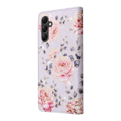 Bronzing Painting RFID Leather Phone Case, For Samsung Galaxy A22e 5G, For Samsung Galaxy A14 5G