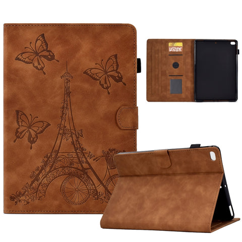Tower Embossed Leather Smart Tablet Case, For Samsung Galaxy Tab A8 10.5 2021 X205, For iPad 10.2 2021/2020/2019 / 10.5 2019/2017, For iPad 10th Gen 10.9 2022, For iPad Air / Air 2 / 9.7 2017 / 9.7 2018, For iPad mini 5 / 4 / 3 / 2 / 1                 ...