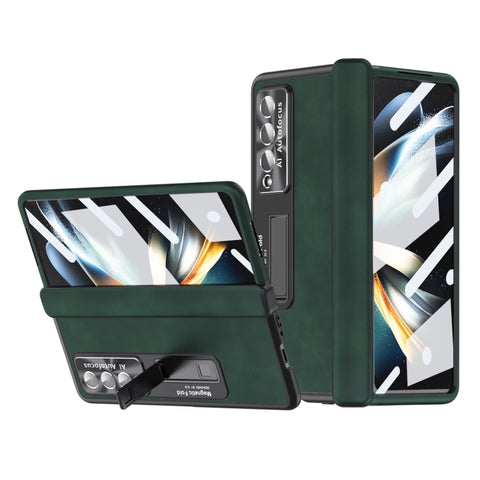 Napa Pattern All-inclusive Magnetic Phone Case, For Samsung Galaxy Z Fold4