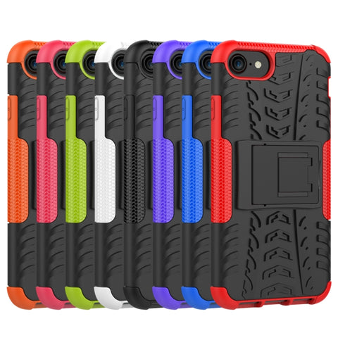 Tire Texture Shockproof TPU+PC Protective Case with Holder, For iPhone SE 2022 / SE 2020, For Sony Xperia 10 Ⅱ, For Huawei Honor Play 9A, For Galaxy M30s, For Galaxy M31