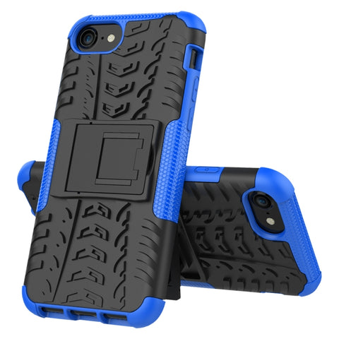 Tire Texture Shockproof TPU+PC Protective Case with Holder, For iPhone SE 2022 / SE 2020, For Sony Xperia 10 Ⅱ, For Huawei Honor Play 9A, For Galaxy M30s, For Galaxy M31