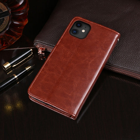 idewei Crazy Horse Texture Horizontal Flip Leather Case with Holder & Card Slots & Wallet, For iPhone 11, For iPhone 11 Pro, For iPhone 11 Pro Max, For iPhone X, For iPhone XR, For iPhone XS Max