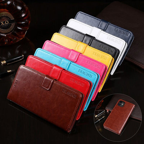 idewei Crazy Horse Texture Horizontal Flip Leather Case with Holder & Card Slots & Wallet, For iPhone 11, For iPhone 11 Pro, For iPhone 11 Pro Max, For iPhone X, For iPhone XR, For iPhone XS Max