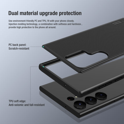 NILLKIN Super Frosted Shield Pro PC + TPU Phone Case, For Samsung Galaxy S23 5G, For Samsung Galaxy S23 Ultra 5G