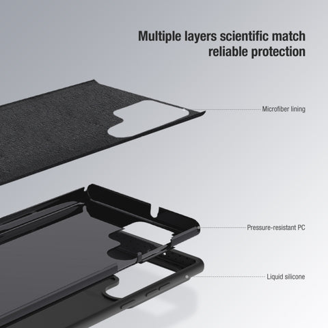 NILLKIN CamShield Liquid Silicone + PC Phone Case, For Samsung Galaxy S23 Ultra 5G