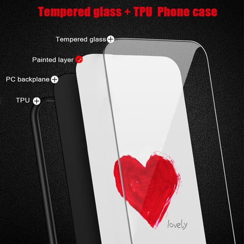 Colorful Painted Glass Phone Case, For Xiaomi Redmi 12C, For Xiaomi Redmi K60/K60 Pro, For Xiaomi Redmi K60E