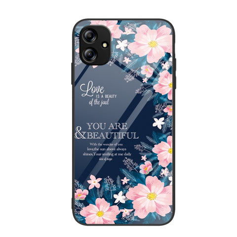 Colorful Painted Glass Phone Case, For Samsung Galaxy A04e