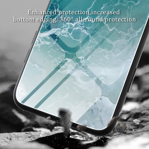 Marble Pattern Glass Phone Case, For Samsung Galaxy A54 5G